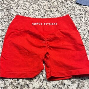 Women's Red Surge Fitness Shorts